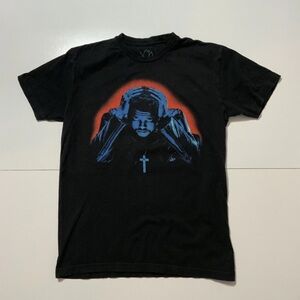 XO The Weeknd Starboy 2016 Graphic Black Official Merch Crewneck T-Shirt Medium